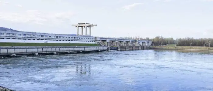 Wasserkraftwerk an der Donau