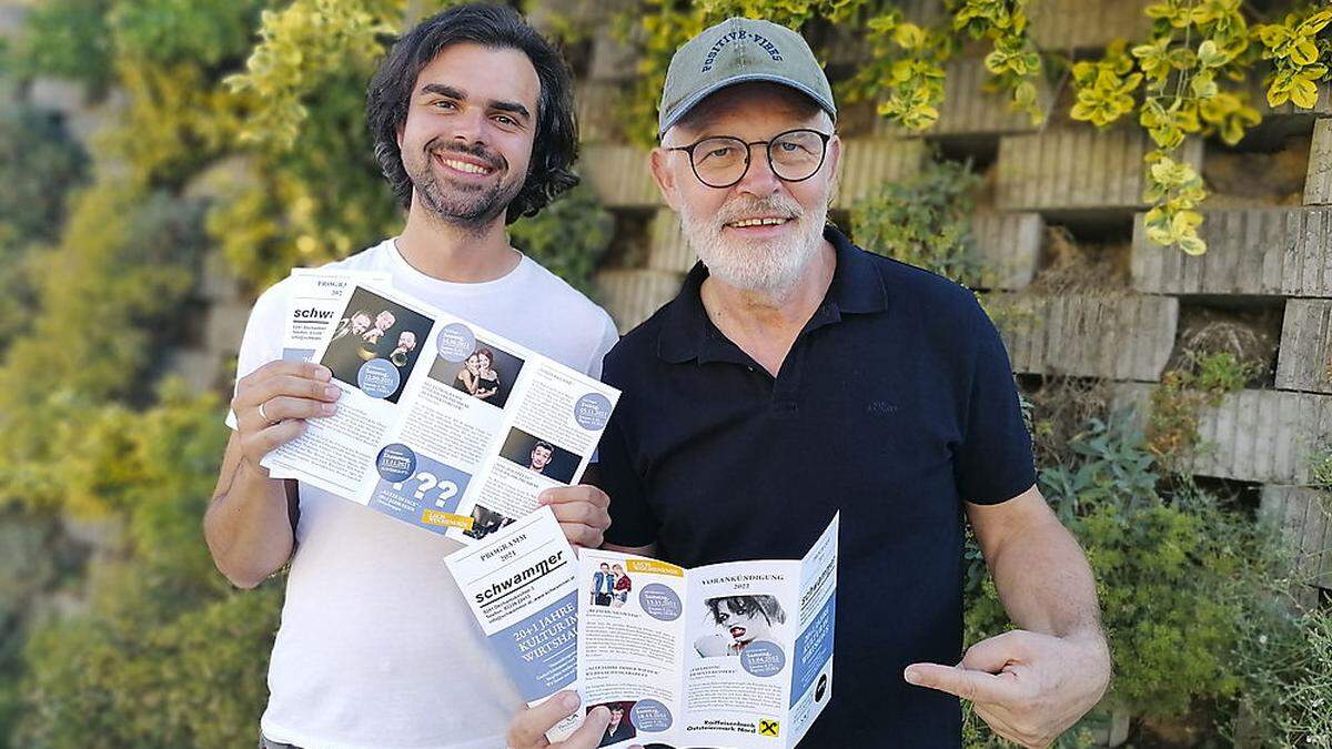 Kulturgastwirt Franz Schwammer (rechts) mit seinem Sohn Daniel