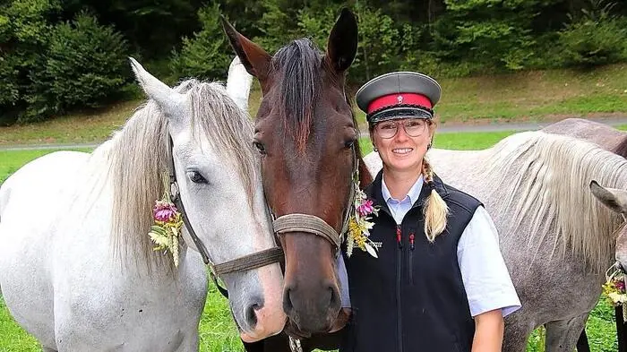Almabtrieb der Lipizzanerstuten