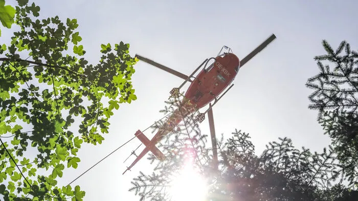 Ab 10 Uhr waren gestern Hubschrauber ...