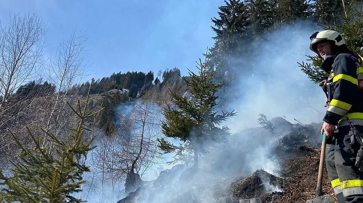Die Feuerwehren Sachsenburg und Möllbrücke sind im Einsatz