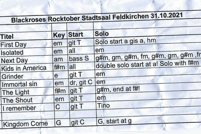 Das Rocktoberprogramm von "Blackroses".