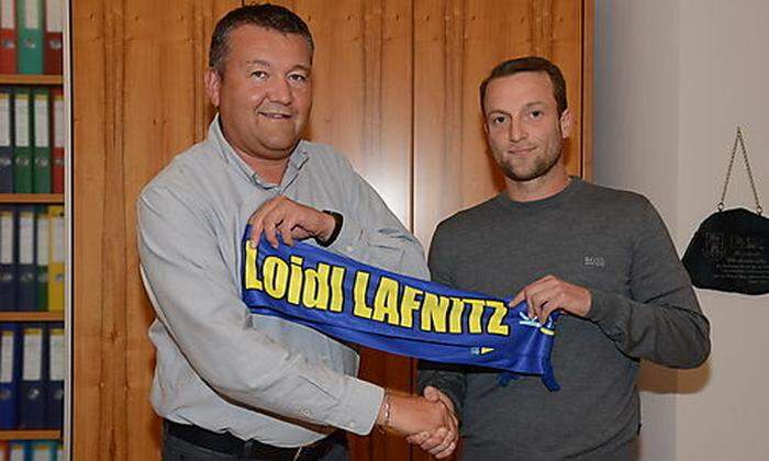 Lafnitz-Obmann Bernhard Loidl (links) und Neo-Trainer Ferdinand Feldhofer