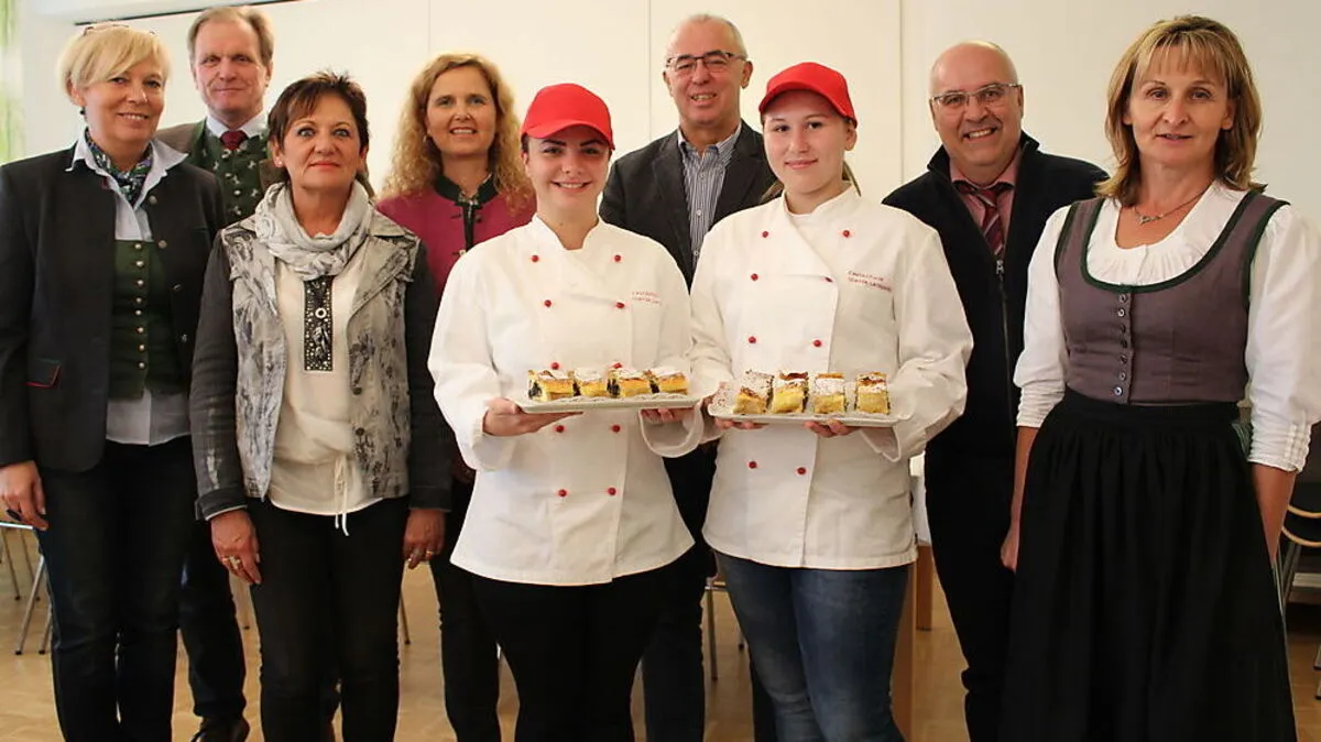 Die süße Köstlichkeit wurde von prominenten Gästen in der Fachschule Maria Lankowitz verkostet