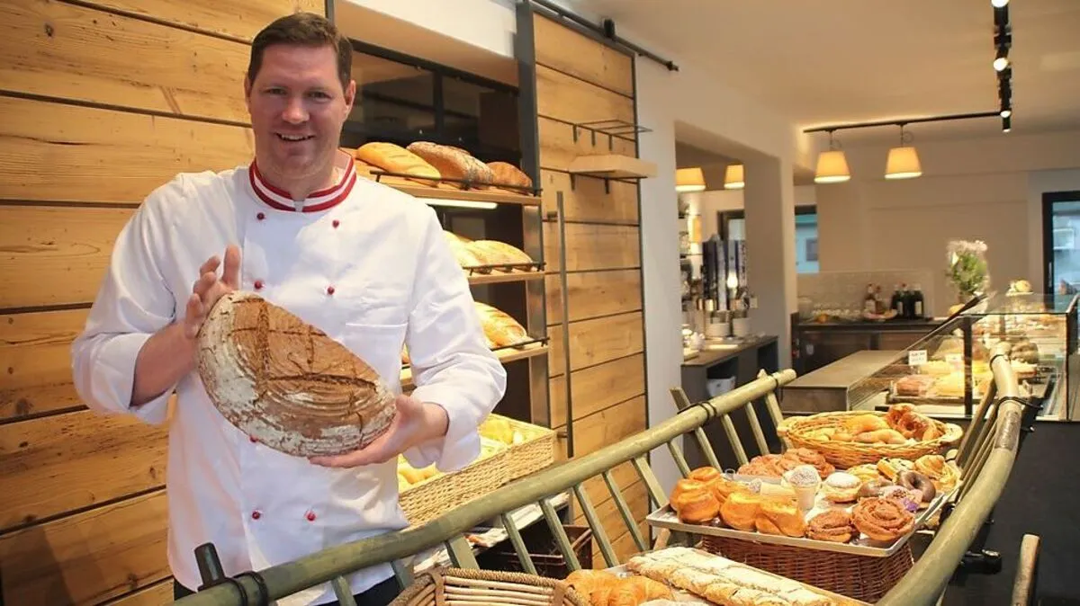 Martin Stocklauser beim Leiterwagen