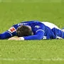 Ein Bild, das man kennt: Schalke am Boden.