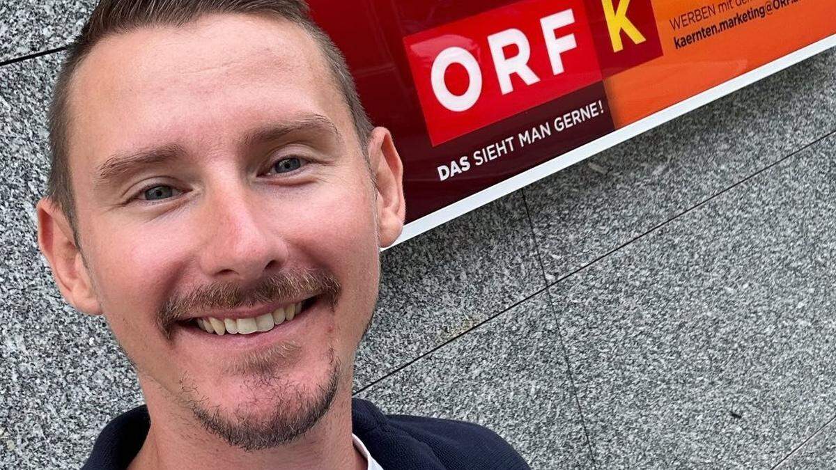 Joe Kohlhofer ist seit Jahren Moderator und beginnt nun beim ORF Kärnten