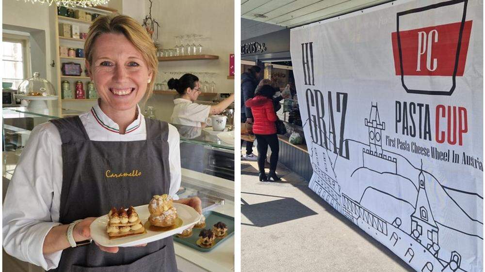 Eva Caramello hat ihr eigenes Café eröffnet, bald startet auch &quot;Pasta Cup&quot; am Jakominiplatz