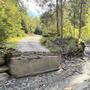 Die Brücke beim Siflitzgrafen hat es durch die Unwetter weggerissen