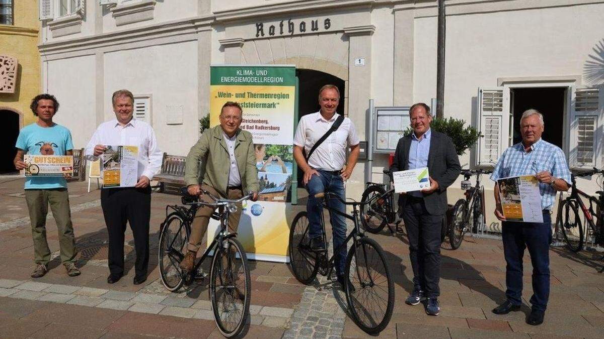 Die Vertreter der Energiemodellregion stellten neue Radprojekte vor