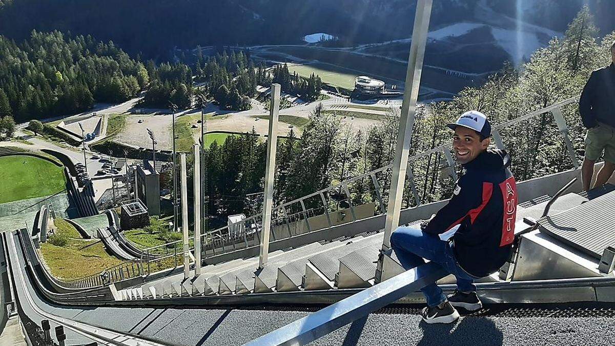 Kombinierer Orter fühlt auf der Planica-Großsschanze schon einmal für die WM vor