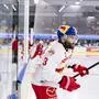 SALZBURG,AUSTRIA,07.APR.24 - ICE HOCKEY -ICE Hockey League, play off final, EC Red Bull Salzburg vs Klagenfurter AC. Image shows Peter Schneider (EC RBS) during the warm up.
Photo: GEPA pictures/ Gintare Karpaviciute