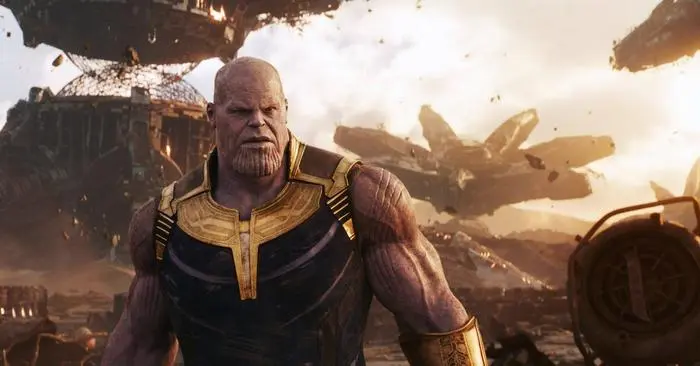 AVENGERS: INFINITY WAR, Josh Brolin as Thanos, 2018. Marvel/ Walt Disney Studios Motion Pictures /Courtesy Everett Collection null ACHTUNG AUFNAHMEDATUM GESCHÄTZT PUBLICATIONxINxGERxSUIxAUTxONLY Copyright: xWaltxDisneyxCo./CourtesyxEverettxCollectionx MCDAVIN EC062