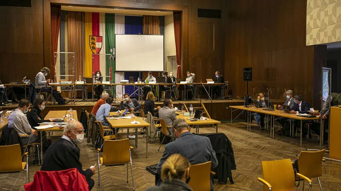 Im Festsaal von Frantschach-St. Gertraud war die Besuchermenge streng reglementiert