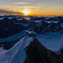 Sonnenaufgang im Skigebiet St. Leonhard am Pitztaler Gletscher 