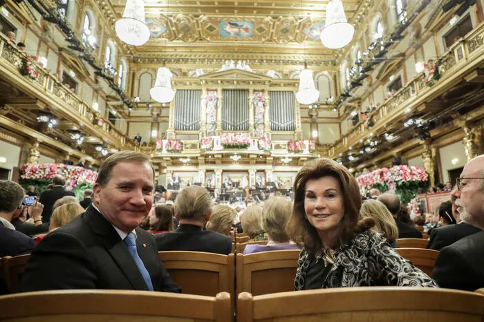 Bundeskanzlerin Brigitte Bierlein und der schwedische Ministerpräsident Stefan Löfven