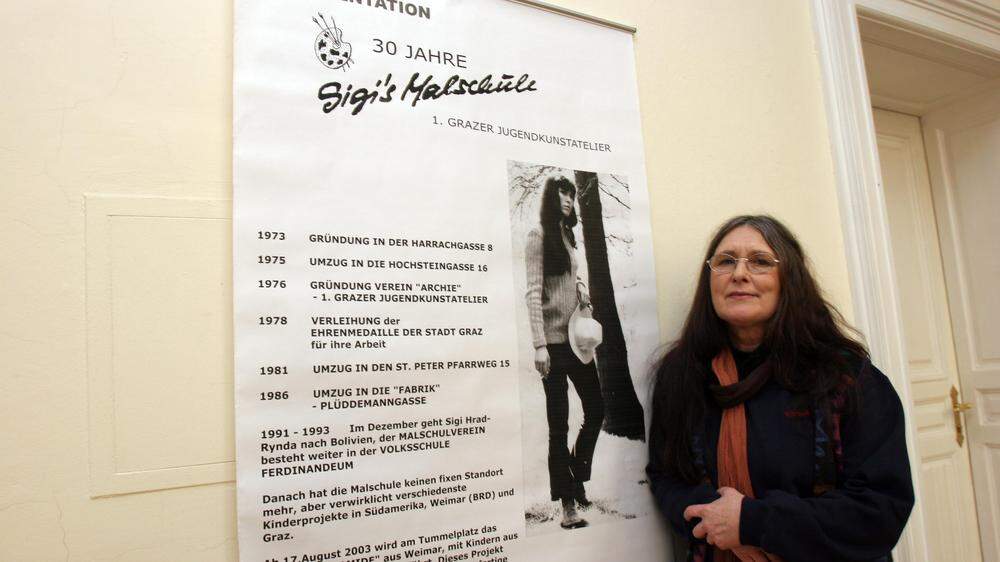 Die Grazer Künstlerin Sigi Hrad-Rynda