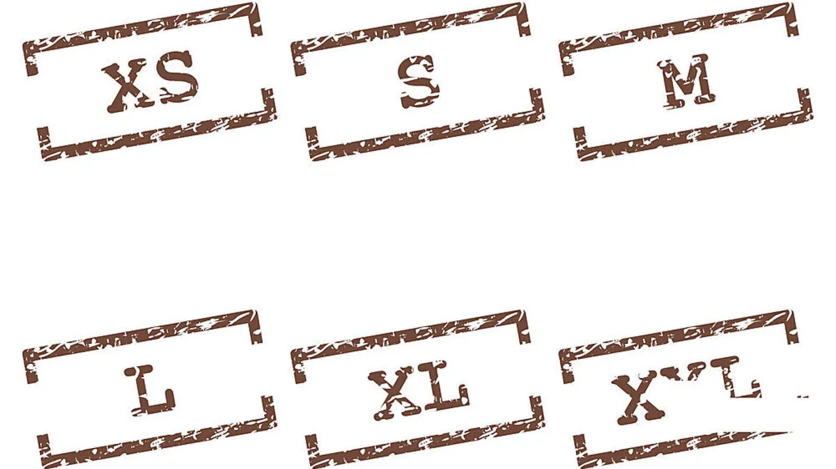 Manchmal ist Kleidergröße Small auch wirklich Small - manchmal aber Large