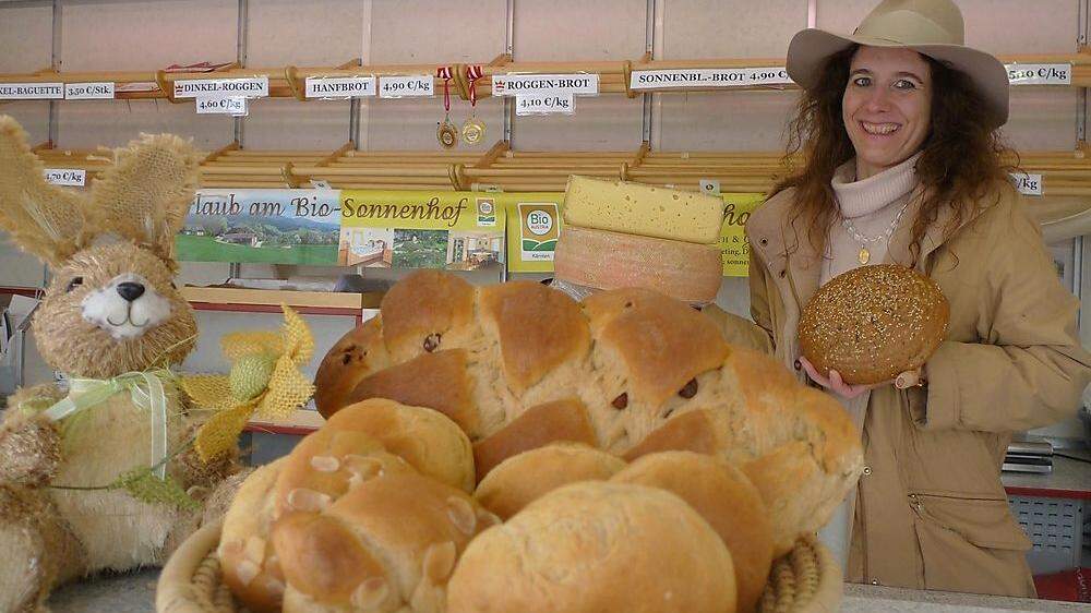 Die verschiedenen Sorten an Käse und Brot der Familie Ratheiser sind am Bauernmarkt sehr beliebt