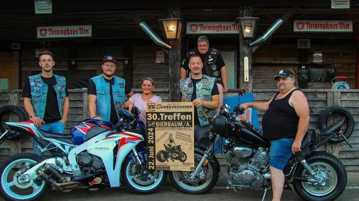 Der Bierbaumer Motorradclub Streetfighter veranstaltete nicht nur sein 30. Motorradtreffen, sondern feierte auch sein 30-jähriges Bestandsjubiläum