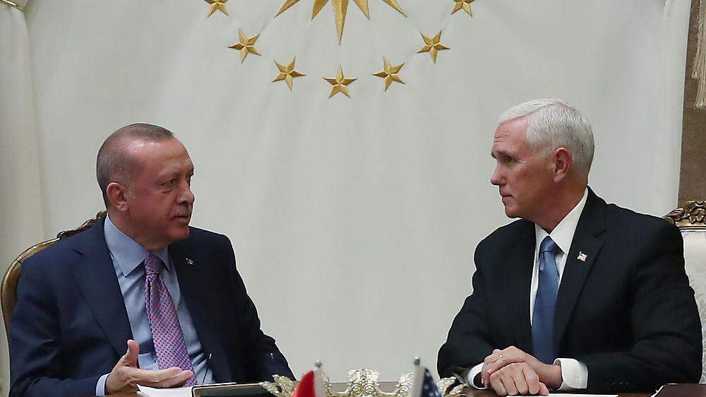 Erdogan und US-Vizepräsident Mike Pence