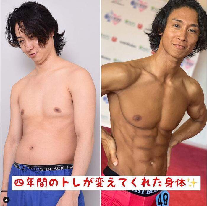 Takuma Maeda dokumentierte auf Instagram regelmäßig seine Body-Transformation