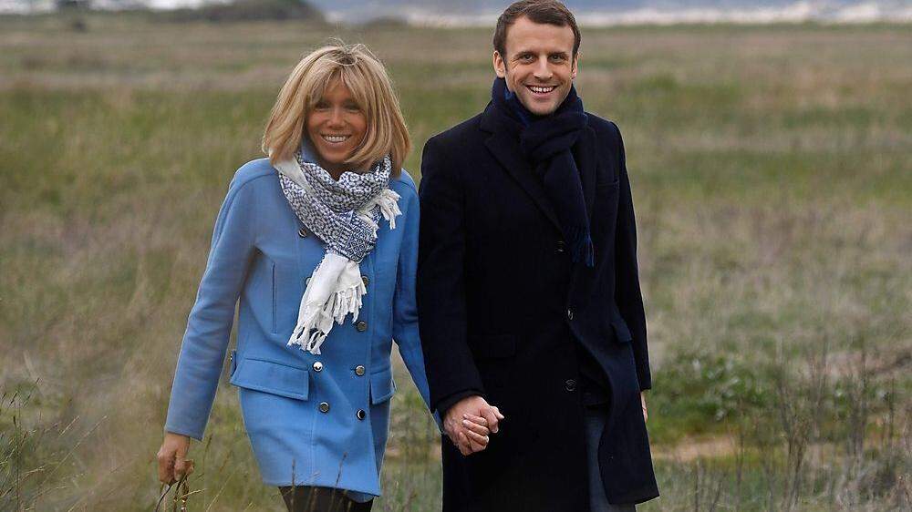 Das Präsidentenpaar Brigitte und Emmanuel Macron
