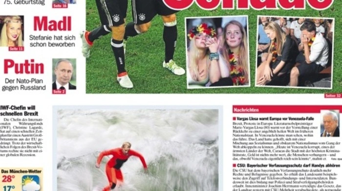 Klicken Sie sich durch die Titelblätter der deutschen und französischen Gazetten!