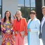 Eröffnung mit Landesrätin Barbara Eibinger-Miedl, Planlicht-Geschäftsführerin Felicitas Kohler, Bundesministerin a.D. Margarete Schramböck, Landtagspräsidentin Manuela Khom und Planfactory-Geschäftsführer Gerald Kohler (von links)