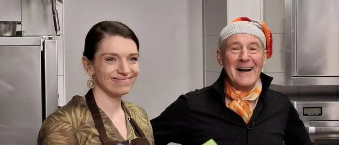 Eveline Wild mit Peter Schauer im Draxlerhaus in Hohentauern