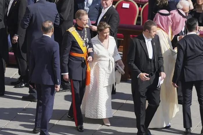Luxemburgs Gorßherzog Henri und seine Frau, Großherzogin Maria Teresa 