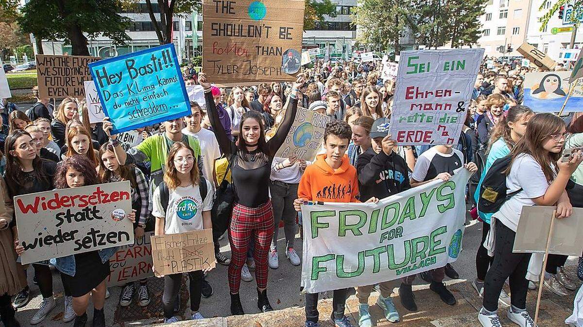 Ende September wurde auch vor der Kärntner Landesregierung protestiert