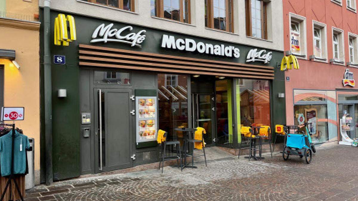 Die McDonalds-Filiale am Villacher Hauptplatz soll mit Ende Mai geschlossen werden