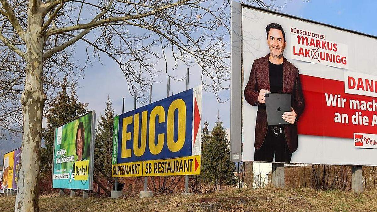 Noch hängen die Wahlplakate. Spätestens 14 Tage nach der wahl müssen sie verschwunden sein.