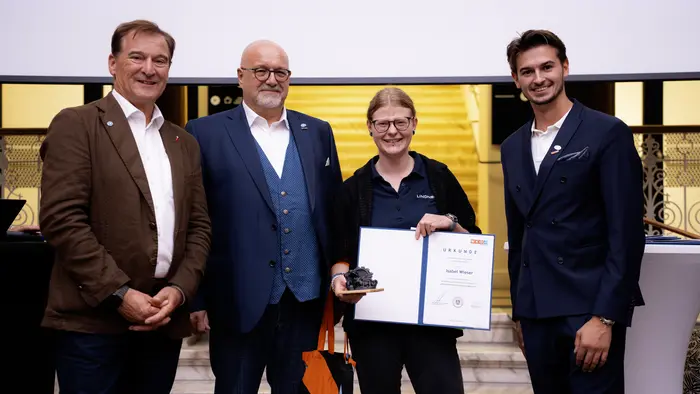 Herbert Brunner, Andreas Kandioler, Isabel Wieser und Markus Sylle