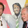 Schwarzenegger und Krainer im "Arnie-Museum" in Thal