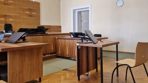 Strafprozesssaal im Bezirksgericht Voitsberg