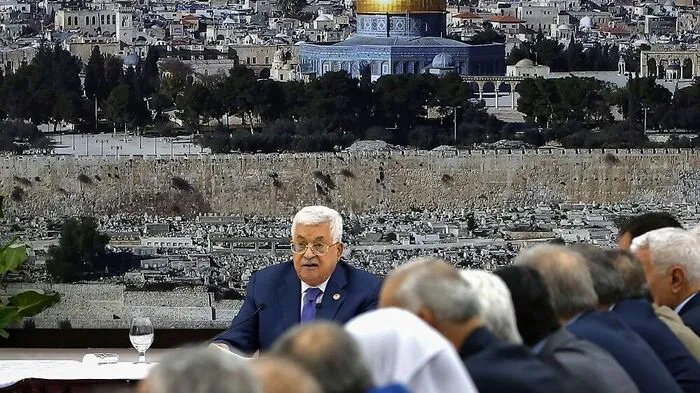 Palästinenserpräsident Mahmoud Abbas in Ramallah
