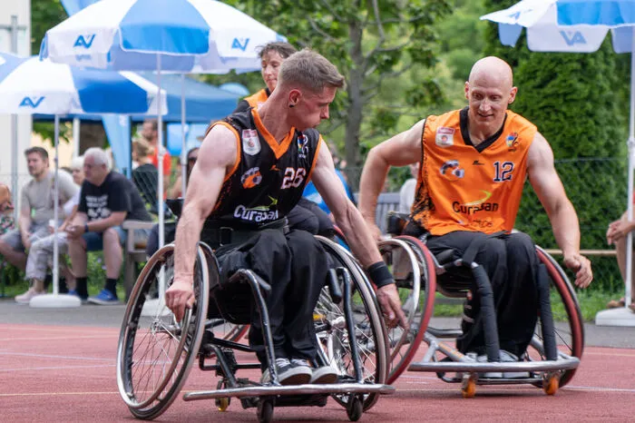 Krassnitzer beim Rollstuhlbasketball