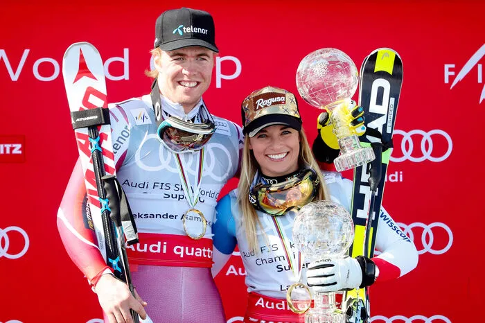 2016:  Aleksander Aamodt Kilde (NOR, 415) Kjetil Jansrud (NOR, 375) Aksel Lund Svindal (NOR, 310) 