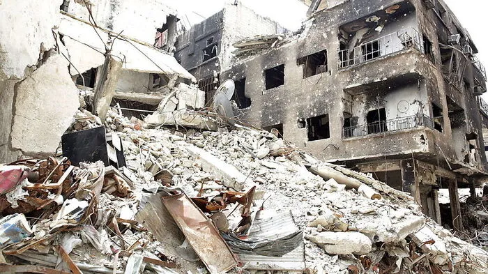 Ein Bild des Krieges aus Syrien