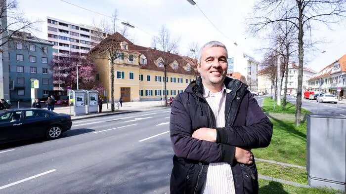 Am nördlichen Lendplatz verläuft für Bezirksvorsteher Christian Carli die Grenze: dort das neue, hippe Lend, da das alte, klassische