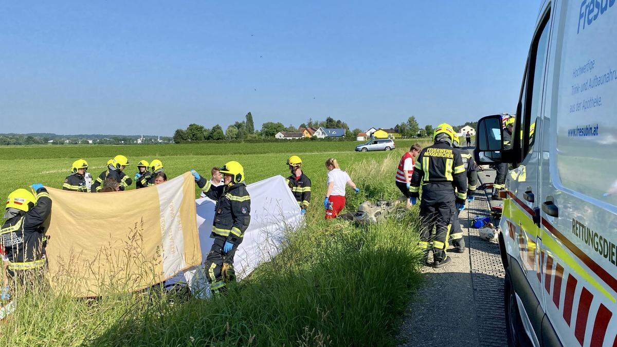 Großeinsatz von Rotem Kreuz und Feuerwehr 