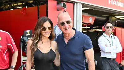 Amazon-Chef Jeff Bezos und seine Verlobte Lauren Sánchez waren auch beim Formel 1 Grand Prix in Monaco am Start