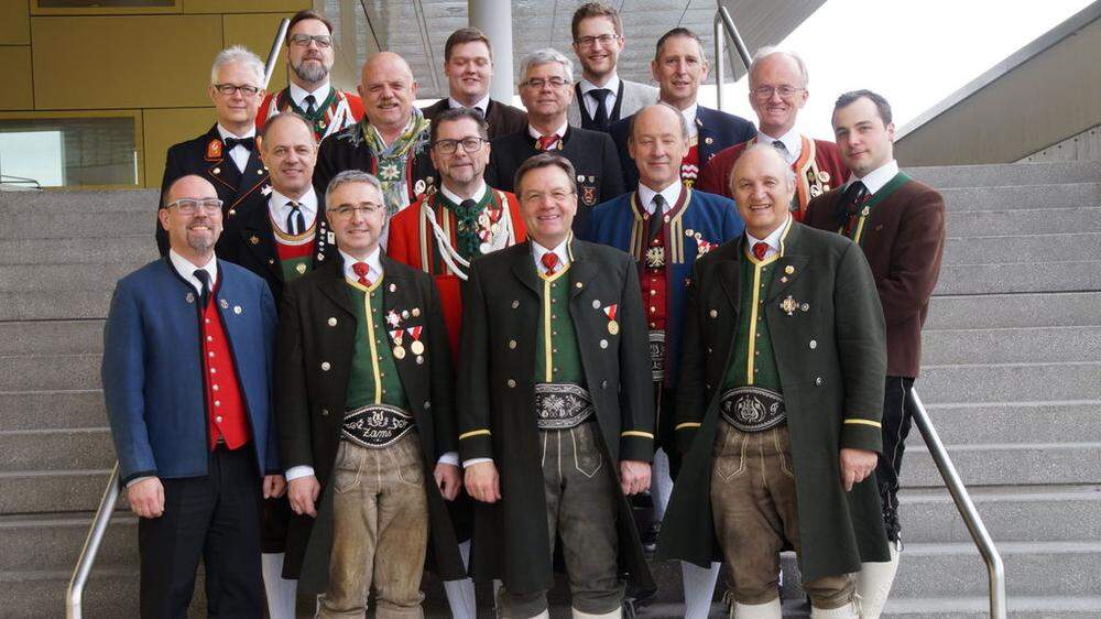 Der neue Vorstand des Blasmusikverbandes Tirol