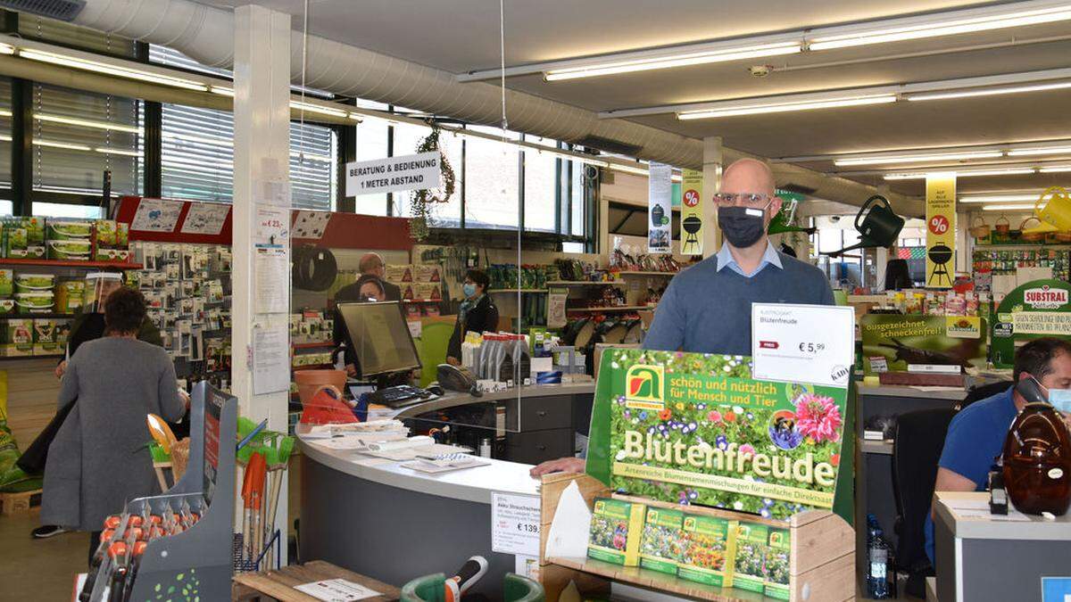 Dino Kada konnte sein Kaufhaus in Leibnitz am Dienstag wieder aufsperren