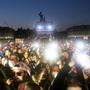 Lichtermeer am Heldenplatz aus Solidarität mit der Ukraine
