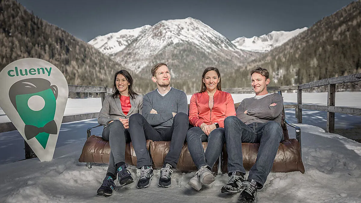 App-Team:  Gruber- Größwang, Daum, Gruber, Größwang (v.l.)