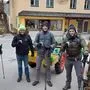 In St. Martin wurde die wandernde Künstlerkolonie mit warmen Getränken und warmen Worten empfangen