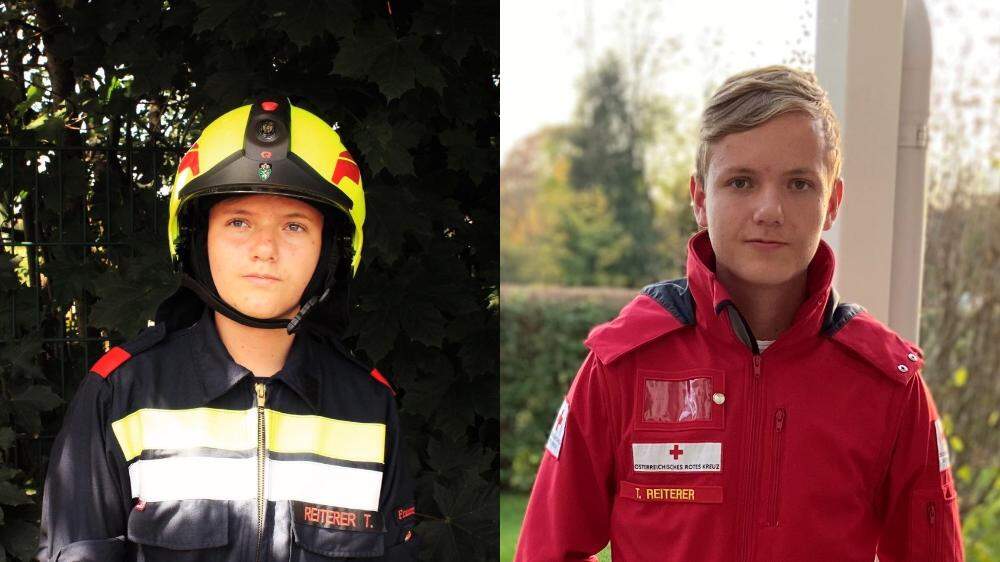 Seit 2016 ist Tobias Reiterer bei der Feuerwehr und dem Roten Kreuz